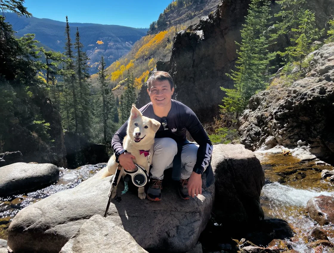 Peter Yu outside Denver